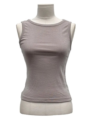 Haren round neck spandex basic sleeveless t-shirt