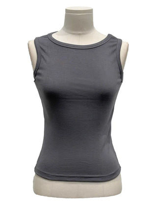 Haren round neck spandex basic sleeveless t-shirt