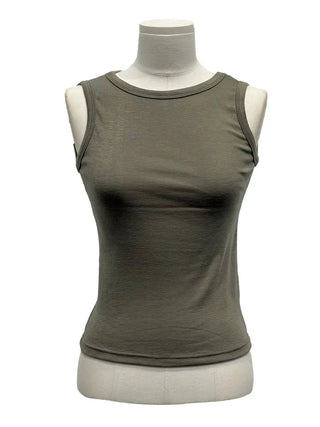 Haren round neck spandex basic sleeveless t-shirt