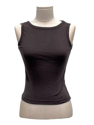 Haren round neck spandex basic sleeveless t-shirt