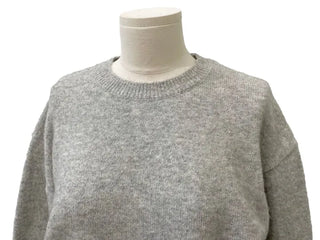 Fleury Ribbon Round Neck A-Line Loose Fit Wool Knit