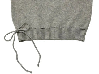 Fleury Ribbon Round Neck A-Line Loose Fit Wool Knit