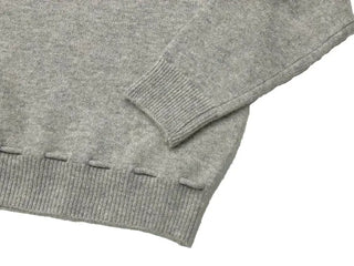 Fleury Ribbon Round Neck A-Line Loose Fit Wool Knit