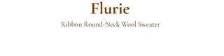 Fleury Ribbon Round Neck A-Line Loose Fit Wool Knit