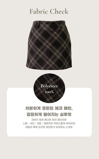 Haze Check Mini Skirt Skirt Pants /2 Sizes