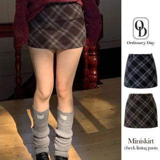 Haze Check Mini Skirt Skirt Pants /2 Sizes