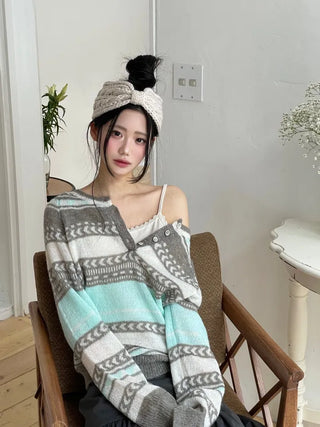 Weave Ribbon Knit Twisted Hairband