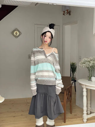 Weave Ribbon Knit Twisted Hairband