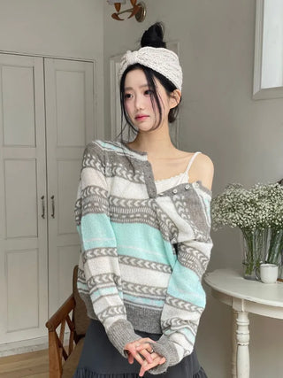 Weave Ribbon Knit Twisted Hairband