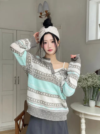 Weave Ribbon Knit Twisted Hairband