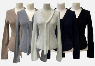 Shitoya Hem Rolled Muffler Tie Knit