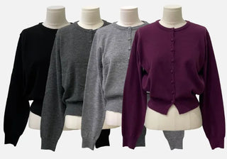 Noah Daily Bean Button Team Round Soft Knit Cardigan