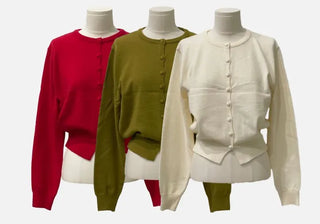 Noah Daily Bean Button Team Round Soft Knit Cardigan