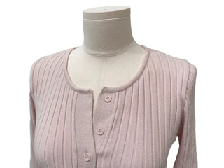 River Ribbon Wrap Button Golji Knit Cardigan