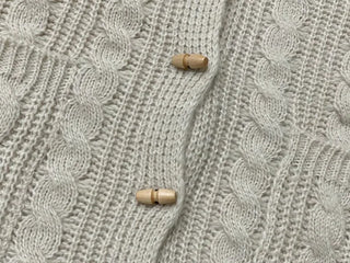 Mokomoko Haji Cable Hood Toggle Button Twisted Loose Fit Knit Cardigan