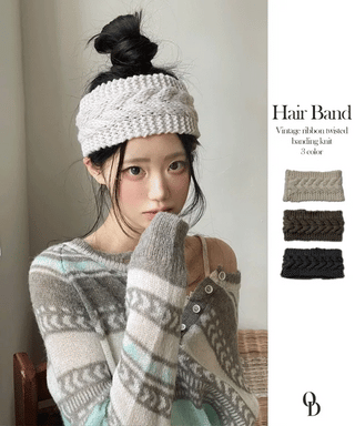 Nico twisted knit hairband