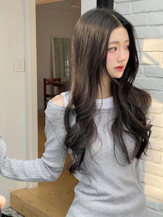 Dain Vintage Slim Fit Wave Punching Knit Mini Dress in