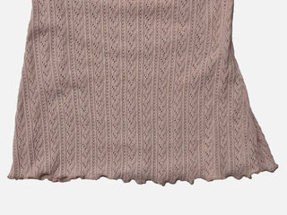 Dain Vintage Slim Fit Wave Punching Knit Mini Dress in