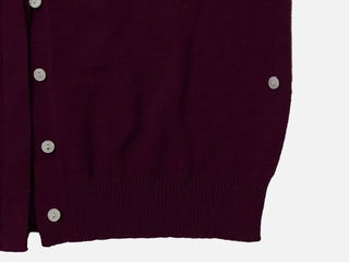 Grape wrap button long sleeve daily two-way loose fit knit cardigan CD