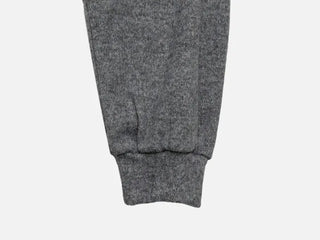 Aimai Fleece Shirring Boat Neck Off-Shoulder Man-to-Man Knit