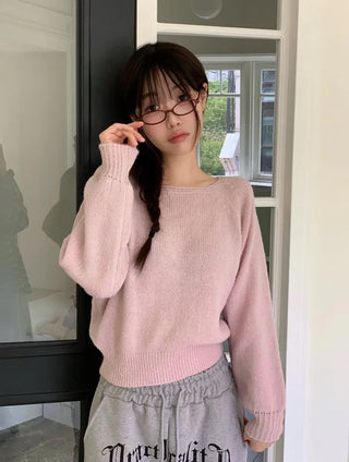 Momoi lettering printing waist banding cotton wide long pants