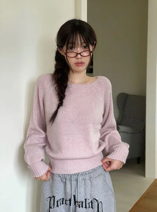 Momoi lettering printing waist banding cotton wide long pants