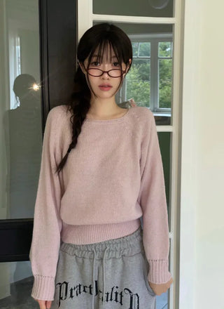 Momoi lettering printing waist banding cotton wide long pants