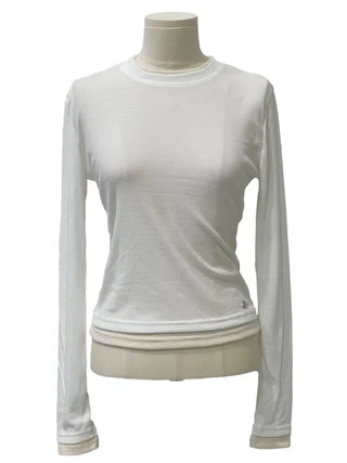Velora Daily Color Block Symbol Logo Long Sleeve T-Shirt