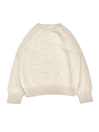 Willow Loose Fit Round Neck Long Sleeve Button Wool Knit