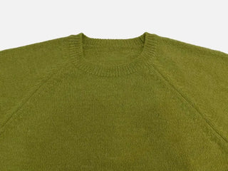 Willow Loose Fit Round Neck Long Sleeve Button Wool Knit