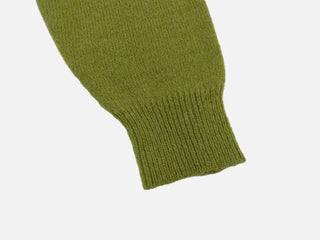 Willow Loose Fit Round Neck Long Sleeve Button Wool Knit