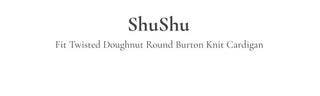 Shushu thick, loose-fitting soft twisted round button knit cardigan