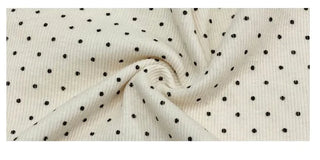 Revlin Vintage Lovely Dot Button Crop Long Sleeve T-Shirt