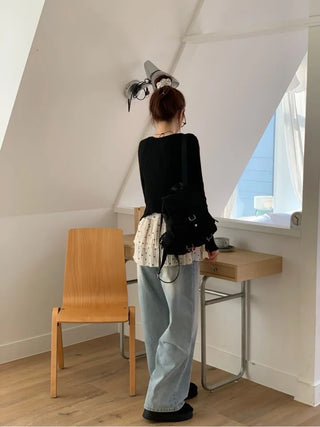Lee Je's slim fit ribbon team rib knit cardigan in