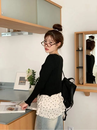 Lee Je's slim fit ribbon team rib knit cardigan in