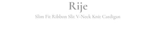 Lee Je's slim fit ribbon team rib knit cardigan in