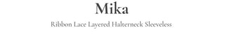 Mika Ribbon Lace Layered Halter Neck Sleeveless Nashi