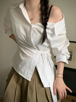 Reverie Pleated Cargo Belt Mini Skirt Skirt Pants Set