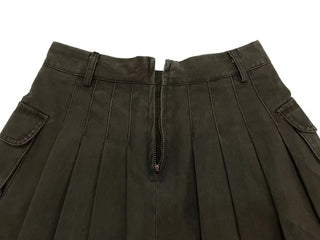 Reverie Pleated Cargo Belt Mini Skirt Skirt Pants Set