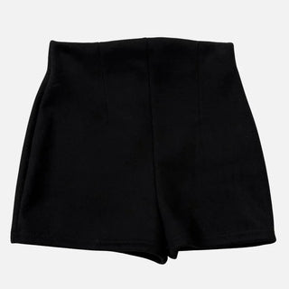 Merlin high-waist knit fleece shorts