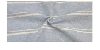 Luapi Stripe Collar Neck Basic Crop Short Sleeve Knit