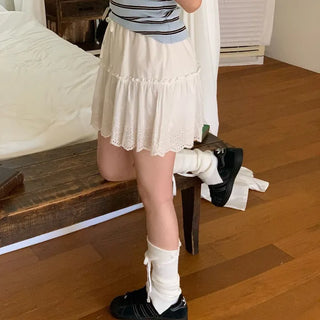 Pure Butter Halter Neck Slim Fit Striped Square Neck Short Sleeve Ribbed Short Sleeve Knit