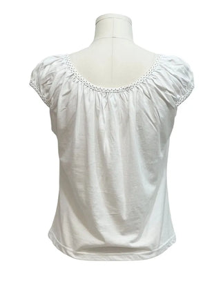 Ruruko Ribbon Dot Strap Team Binding Puff Short Sleeve T-Shirt