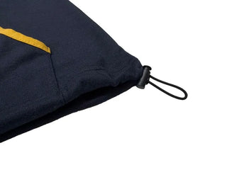 Lazy Diagonal Zipper Warmer String Two-Color Hooded T-Shirt