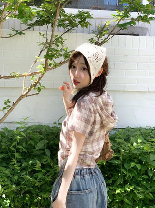 Elisa Vintage Frill Shirring Strap Nylon Shoulder Bag