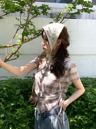 Elisa Vintage Frill Shirring Strap Nylon Shoulder Bag