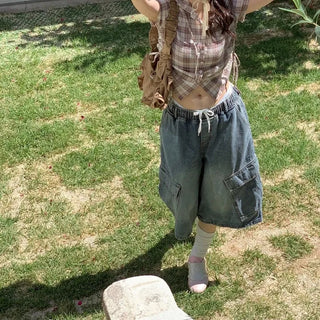 Elisa Vintage Frill Shirring Strap Nylon Shoulder Bag