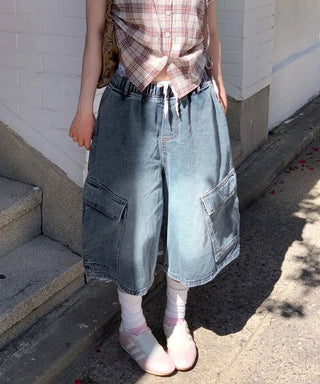 Elisa Vintage Frill Shirring Strap Nylon Shoulder Bag