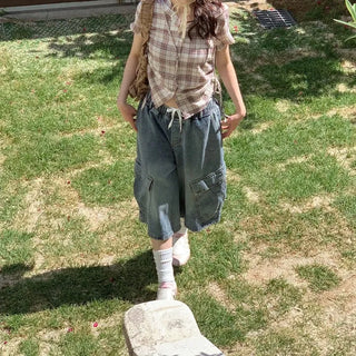 Elisa Vintage Frill Shirring Strap Nylon Shoulder Bag