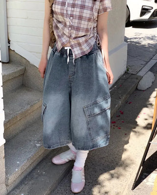 Elisa Vintage Frill Shirring Strap Nylon Shoulder Bag